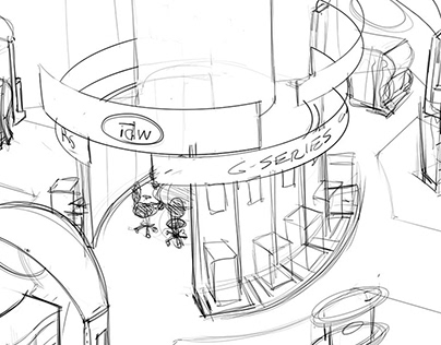 展臺設計，展臺設計草圖，展臺